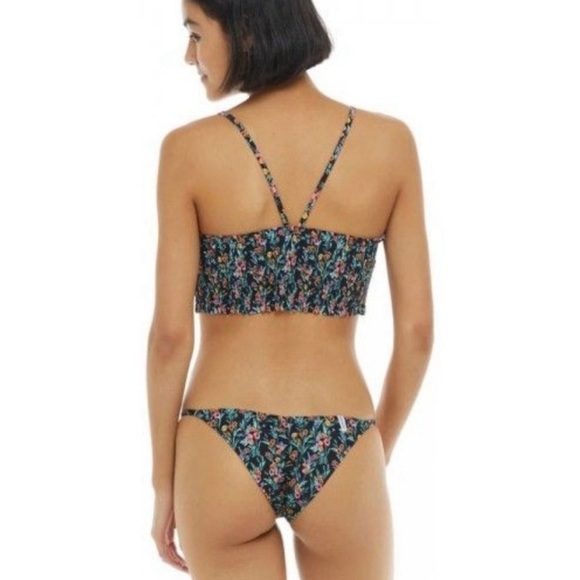 NWT Body Glove bikini, lined elastic bandeau, fixed string brasilia bottom, sz M - Picture 2 of 10